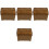 4Pcs Pirate Treasure Chest Prop Antique Simulation Box Decor 4