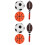 4Ensembles Ballon Gonflable Jouet Enfant Durable Et 5