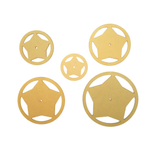 15Pièces Gabarits Ronds Dorés Pour Couture Matelassage Patchwork DIY