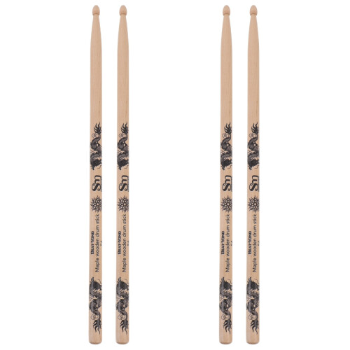 4Pièces Baguettes En Bois Pour Instruments De Percussion Multi 1