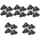 20Pièces Pinces Ventouse Noir, Rangement Stable Billets Ticket 3