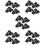 20Pièces Pinces Ventouse Noir, Rangement Stable Billets Ticket 8