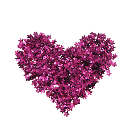 1600Pièces Patchs DIY Pour Vêtements Sequins Fleurs Violettes Élégants