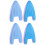 4Pièces Flottants Eva Aide Natation Couleurs Variées 6