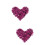 1600Pièces Patchs DIY Pour Vêtements Sequins Fleurs Violettes Élégants 6