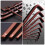9Pièces Réparation Ensemble Acier Durable Marron 8