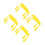 8Pcs Yellow Plastic Floor Jack Handle Hydraulic Jack Lifting Accessory 7