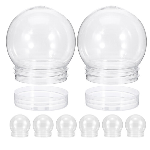 24Pièces Globes À Neige Clair Pour Décorations De Noël DIY 1