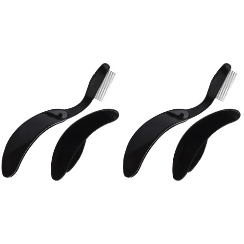 4 Pcs Metal Eyebrow And Eyelash Comb Beauty Tool 1