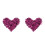 1600Pièces Patchs DIY Pour Vêtements Sequins Fleurs Violettes Élégants 2