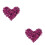 1600Pièces Patchs DIY Pour Vêtements Sequins Fleurs Violettes Élégants 5