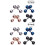 16Pièces Boucles D'oreilles Barbell Unisexes Design Durable Et Coloré 5