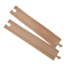 6Pièces Piste De Train Bois Khaki, Jouet DIY Durable Pour Enfants