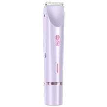 Women's Electric Shaver and Bikini Trimmer DualHead IPX7 Waterproof Pain Hair Removal Pink