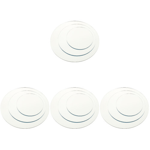 4 Pack Reflective Display Mirror Board Photography Accessories Props 1