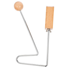 4Pcs Silver Wooden Vibraslap Percussion Instrument for Adults and Kids