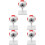 5Pcs Eye Anatomy Model 3X Enlarged Eyeball For Science Teaching 8