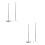 4Pcs Practical Desktop Flag Stand with Metal Pole for Home Office 5