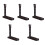 5Pcs Black Wooden Flute Display Stand Practical Wind Instrument Holder 5
