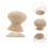 2Pcs Stable Suction Ruler Grip Handle Comfortable Wood Plastic Beige 10