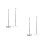 4Pcs Practical Desktop Flag Stand with Metal Pole for Home Office 2