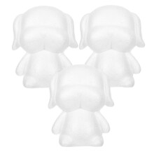 9Pcs White DIY Foam Puppy Sculptures for Graffiti Art and Event Decor