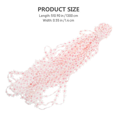 1Pièces Ruban Rose Durable Polyester Pour Décoration Couture 1