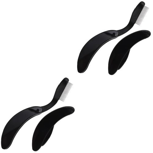 4 Pcs Metal Eyebrow And Eyelash Comb Beauty Tool 2