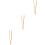 3Pièces Outils Ramasse-Déchets Bambou Beige Pinces Ergonomiques 7