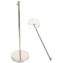 4Pcs Practical Desktop Flag Stand with Metal Pole for Home Office