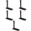 5Pcs Black Wooden Flute Display Stand Practical Wind Instrument Holder 9