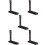 5Pcs Black Wooden Flute Display Stand Practical Wind Instrument Holder 10