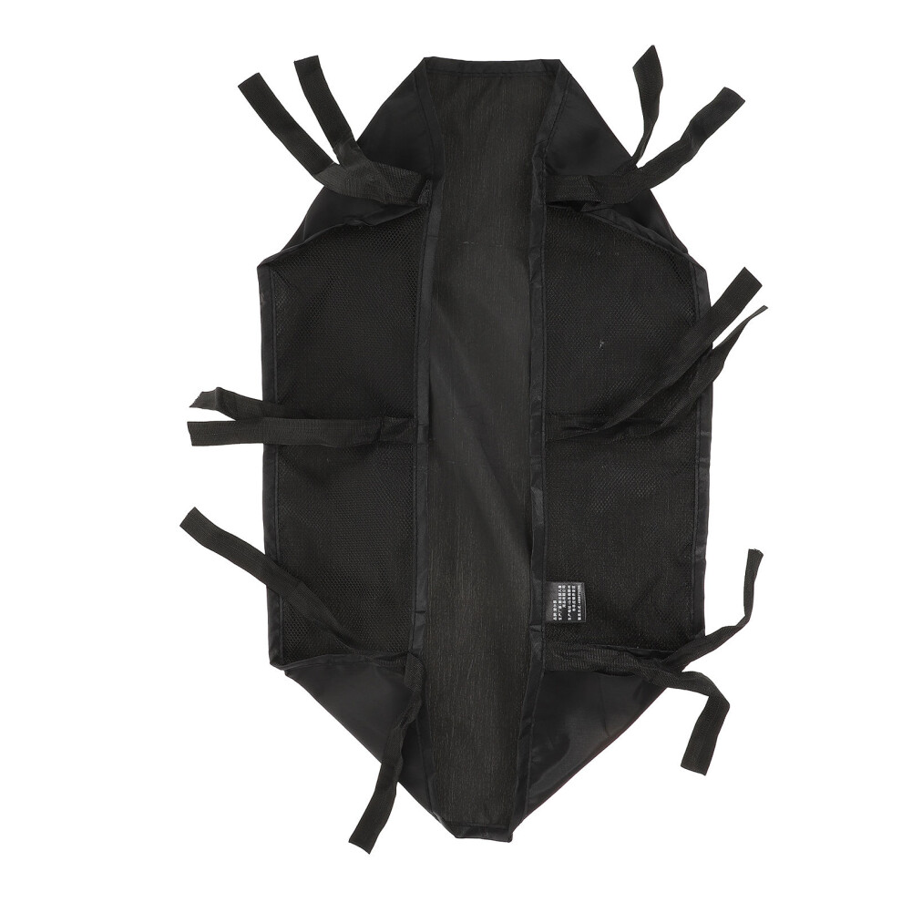4Pcs Pushchair Storage Pouch Oxford Cloth Stroller Bottom Basket Black Artibetter