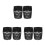 6Pcs Universal Fit Black Plastic Pool Table Billiard Net Drop Baskets 5