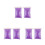 6 Pcs Colored Glass Stone Decorative Sand Purple 500g 2