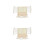 2Pcs Polyester Microwave Oven Cover Protective Beige Cover 7