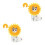 2Pcs Humane Anti-Scratch Dog Collar Soft Cloth Elizabethan Cone 6