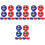 64Pcs Assorted Color Tabletop Game Rolling Beads for Kids Fun Play 3