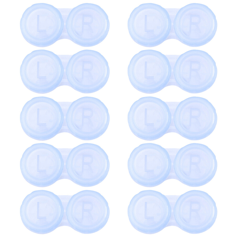 Solustre 20Pcs Plastic Lens Cases Travel Lens Storage Containers