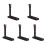 5Pcs Black Wooden Flute Display Stand Practical Wind Instrument Holder 4