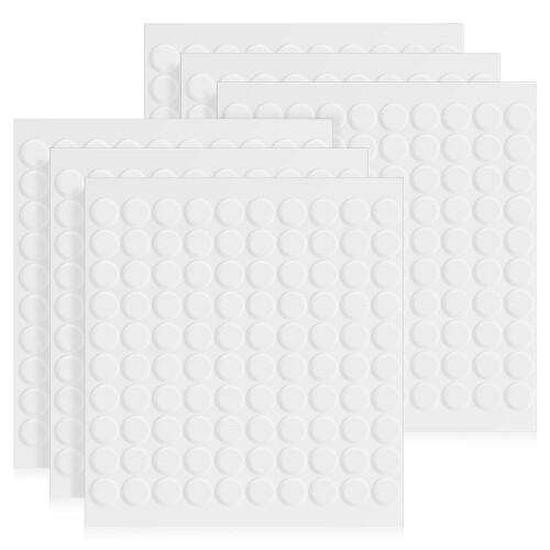 3000Pcs Clear Double Sided Adhesive Dots White for Craft Projects 1