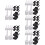 100Pcs Professional Archery Nails Multi-Purpose Colorful Fixed Pins 9