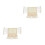 2Pcs Polyester Microwave Oven Cover Protective Beige Cover 8
