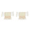2Pcs Polyester Microwave Oven Cover Protective Beige Cover 5