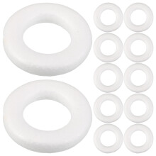 250Pcs White Foam Wreath Frames for Crafting Floral Hoop Wedding Decor