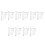 10Sets Lightweight Transparent Triangle Ruler Set for Geometric Tasks 9