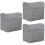 3Pcs Universal Grey Sewing Machine Covers with Waterproof Protection 5