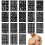 36Pcs Waterproof Temporary Stickers Black Body for Decor 1