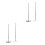 4Pcs Practical Desktop Flag Stand with Metal Pole for Home Office 4
