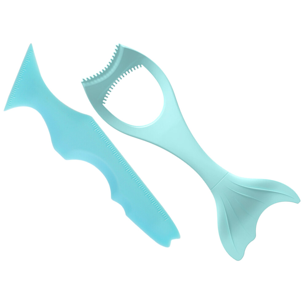 Artibetter Blue 6Pcs Silicone Eyeliner Aid Tools Eye Makeup Guard